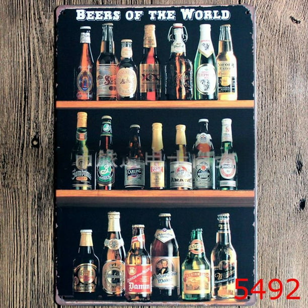 TIN SIGN "Tiki Bar"  Mancave Wall Decor Vintage Decor Alcohol Liquor Happy Hour